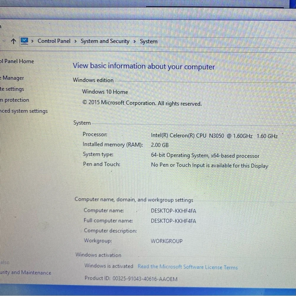 Inspiron 11.6-inch Laptop Intel Celeron 2GB Ram 32GB eMMC Flash Memory White
